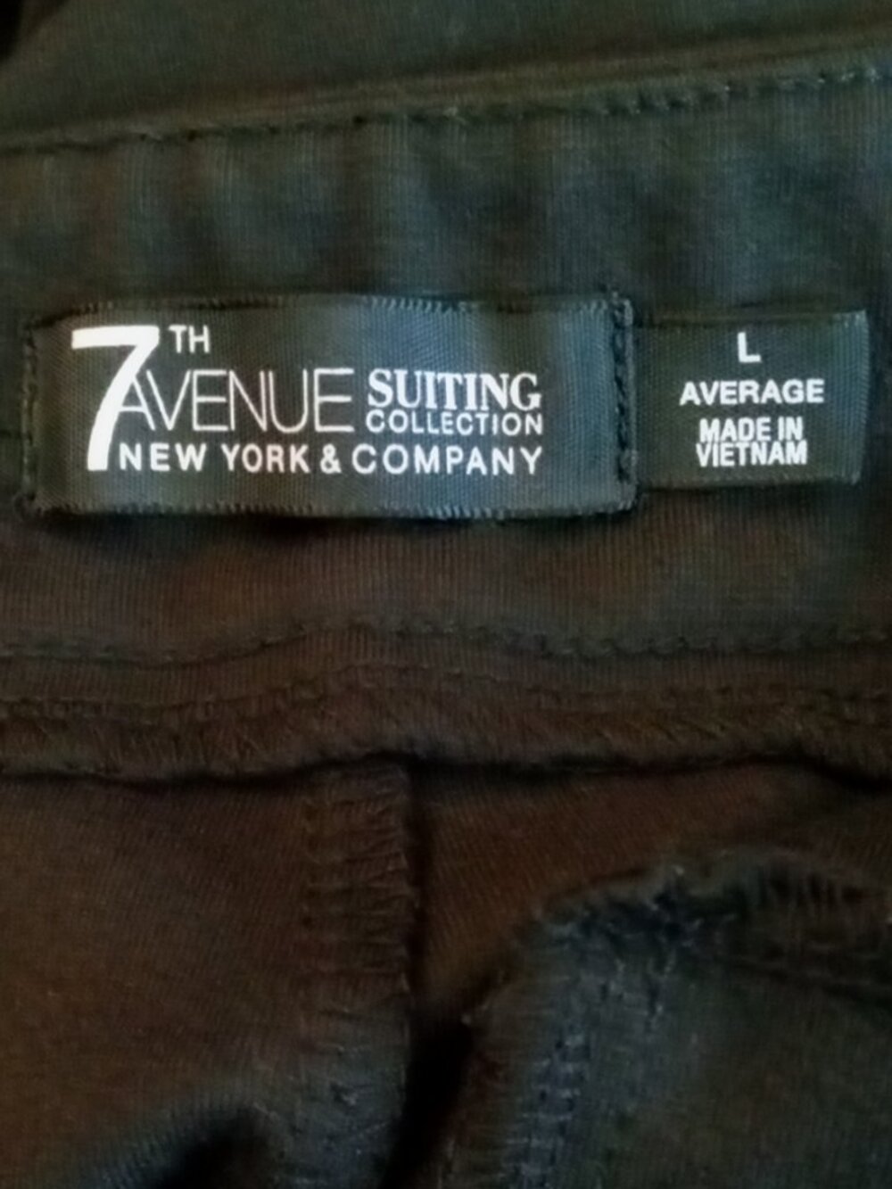 New York & Co. 7th Ave Suiting Collection Black Bootcut Pants Women's Sz L NICE! - Picture 3 of 16